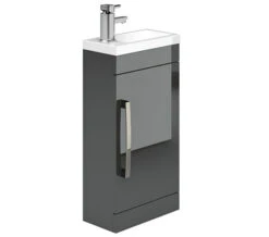 Essential Nevada Single Door Vanity Unit And Basin - 400mm Width -Shower Room M700 2023 6 26 8 33 12 350