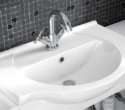 Nuie Mayford 450mm Wide Floor Standing White Cabinet With Basin -Shower Room M700 2023 6 7 8 4 57 41