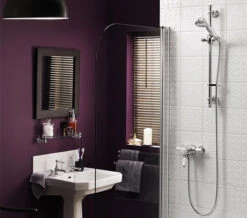 Bristan Colonial Thermostatic Chrome Shower Valve With Adjustable Riser Kit