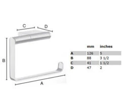 Smedbo Air Chrome Toilet Roll Holder 7 Smedbo Air Chrome Toilet Roll Holder -Shower Room QS S108 2 mn