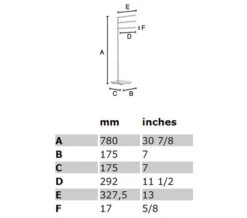Smedbo Outline Lite Free Standing Polished Stainless Steel Triple Towel Rail Base Round 11 Smedbo Outline Lite Free Standing Polished Stainless Steel Triple Towel Rail Base Round -Shower Room QS S157 2 mn