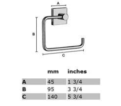 Smedbo House Toilet Roll Holder -Shower Room QS S166 2 mn