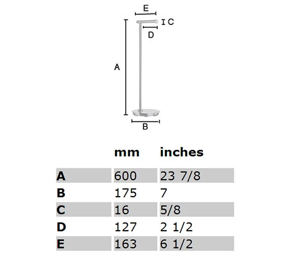 Smedbo Outline Lite Free Standing Polished Stainless Steel Toilet Roll Holder Round Base 5 Smedbo Outline Lite Free Standing Polished Stainless Steel Toilet Roll Holder Round Base - Image 3