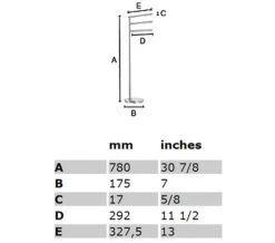 Smedbo Outline Lite Free Standing Polished Stainless Steel Triple Towel Rail Base Round 9 Smedbo Outline Lite Free Standing Polished Stainless Steel Triple Towel Rail Base Round -Shower Room QS S254 2 mn