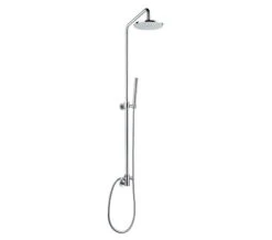 IMEX Levo Chrome Rigid Riser Set With Diverter And Round Shower Head