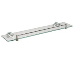 Miller Bond Glass Shelf With Guard Rail 500mm - 8702C 6 Miller Bond Glass Shelf With Guard Rail 500mm - 8702C -Shower Room QS V15646 1 mn