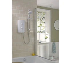 Mira Sport Thermostatic Electric Shower 9.8 KW White And Chrome - 1.1746.006