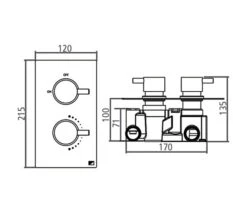 Roper Rhodes Event Round Dual Function Shower System Chrome With Fixed Head 7 Roper Rhodes Event Round Dual Function Shower System Chrome With Fixed Head -Shower Room QS V22422 3 mn