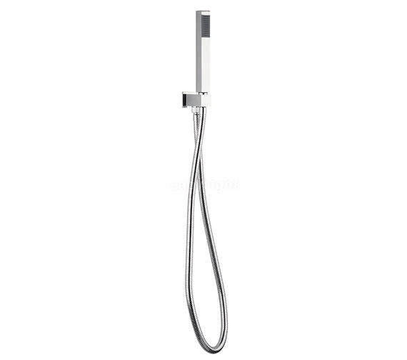Crosswater Chrome Shower Handset With Wall Outlet And Hose 5 Crosswater Chrome Shower Handset With Wall Outlet And Hose - Image 3