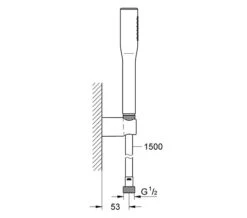 Grohe Euphoria Stick Cosmopolitan Chrome Shower Set - 27369000 5 Grohe Euphoria Stick Cosmopolitan Chrome Shower Set - 27369000 -Shower Room QS V24062 2 mn