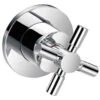 Flova XL Diamond Chrome Concealed Shut Off Valve With 3 Way Diverter -Shower Room QS V27183 1 mn