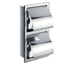 Flova Gloria Diamond Chrome Concealed Toilet Roll Holder -Shower Room QS V27320 1 mn
