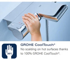 Grohe Retrofit 210 Chrome Shower System With Diverter -Shower Room QS V28379 4 mn 5