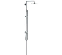 Grohe Rainshower Wall Mounted Chrome Shower System With Diverter And Head