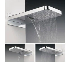 Crosswater Revive Waterfall Fixed Shower Chrome Head - FH2000C -Shower Room QS V41366 1 mn