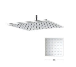 Crosswater Zion Square Fixed Chrome Shower Head -Shower Room QS V41836 1 mn
