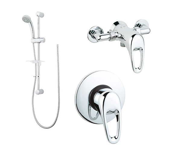 Deva Lace Manual Chrome Shower Valve With Single Function Kit - Laccmanm02 3 Deva Lace Manual Chrome Shower Valve With Single Function Kit - Laccmanm02
