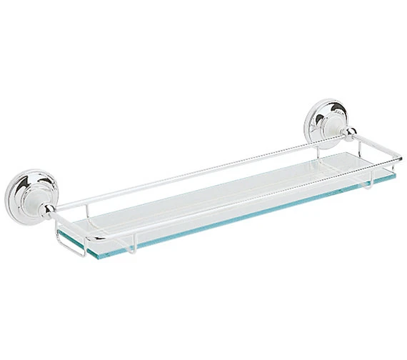 Heritage Clifton Glass Shelf Chrome 4 Heritage Clifton Glass Shelf Chrome - Image 2