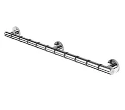 Croydex Grab N Grip Straight Chrome Grab Bar -Shower Room QS V55359 1 mn