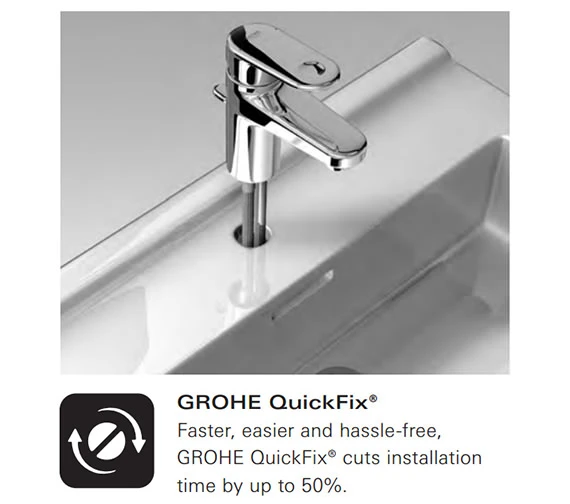 Grohe Euphoria Mono Chrome Shower Set With 600mm Rail - 27256001 7 Grohe Euphoria Mono Chrome Shower Set With 600mm Rail - 27256001 - Image 5