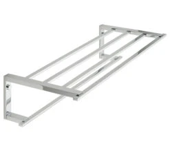 Vado Level Chrome Towel Shelf With Rail