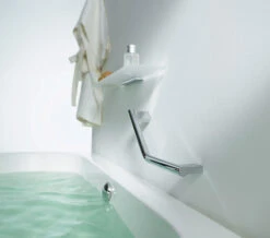 Essential Urban Angled Chrome Grab Bar -Shower Room QS V59873 3 mn