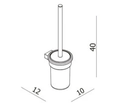 Essential Urban Chrome Toilet Brush Holder 7 Essential Urban Chrome Toilet Brush Holder -Shower Room QS V59882 2 mn