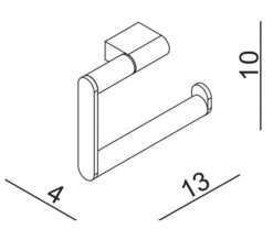 Essential Urban Hinged Chrome Toilet Roll Holder 7 Essential Urban Hinged Chrome Toilet Roll Holder -Shower Room QS V59888 2 mn