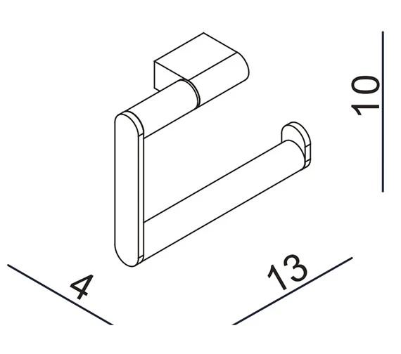 Essential Urban Hinged Chrome Toilet Roll Holder 5 Essential Urban Hinged Chrome Toilet Roll Holder - Image 3