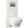 IMEX Echo White Gloss 550 X 1150mm Concealed Cistern Cover -Shower Room QS V72213 1 mn