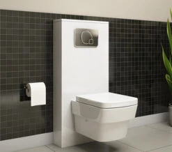 IMEX Echo White Gloss 550 X 1150mm Concealed Cistern Cover 7 IMEX Echo White Gloss 550 X 1150mm Concealed Cistern Cover -Shower Room QS V72213 3 mn