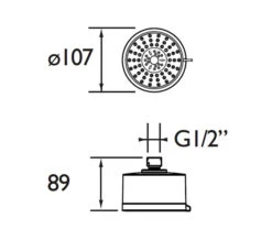 Bristan Multi Function Chrome Fixed Head Shower 8 Bristan Multi Function Chrome Fixed Head Shower -Shower Room QS V79181 2 mn