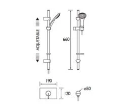 Bristan Sonique2 Thermostatic Recessed Chrome Shower Valve With Riser Kit -Shower Room QS V79210 2 mn